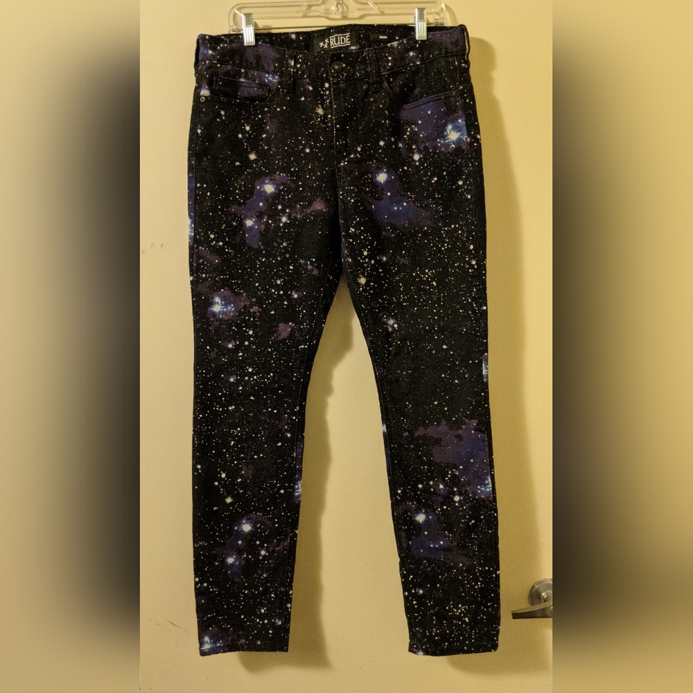 Rude Brand Black Galaxy Jeans